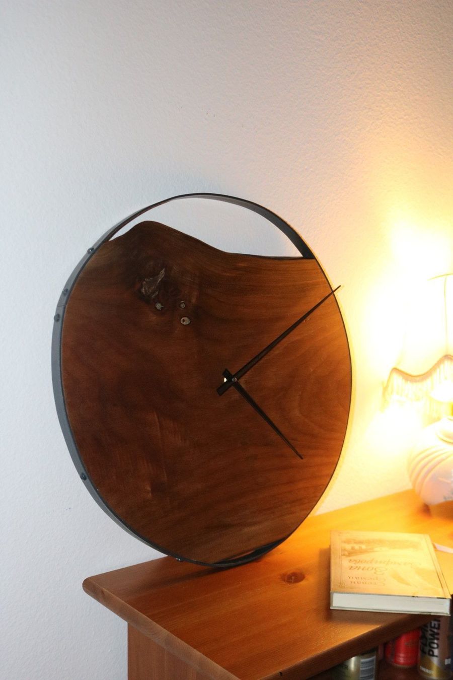 Xilografie: Wanduhr aus Holz & Metal Custom – Nuovo e nell'imballaggio originale da Zürich venduto da Miki_Schreiner 7