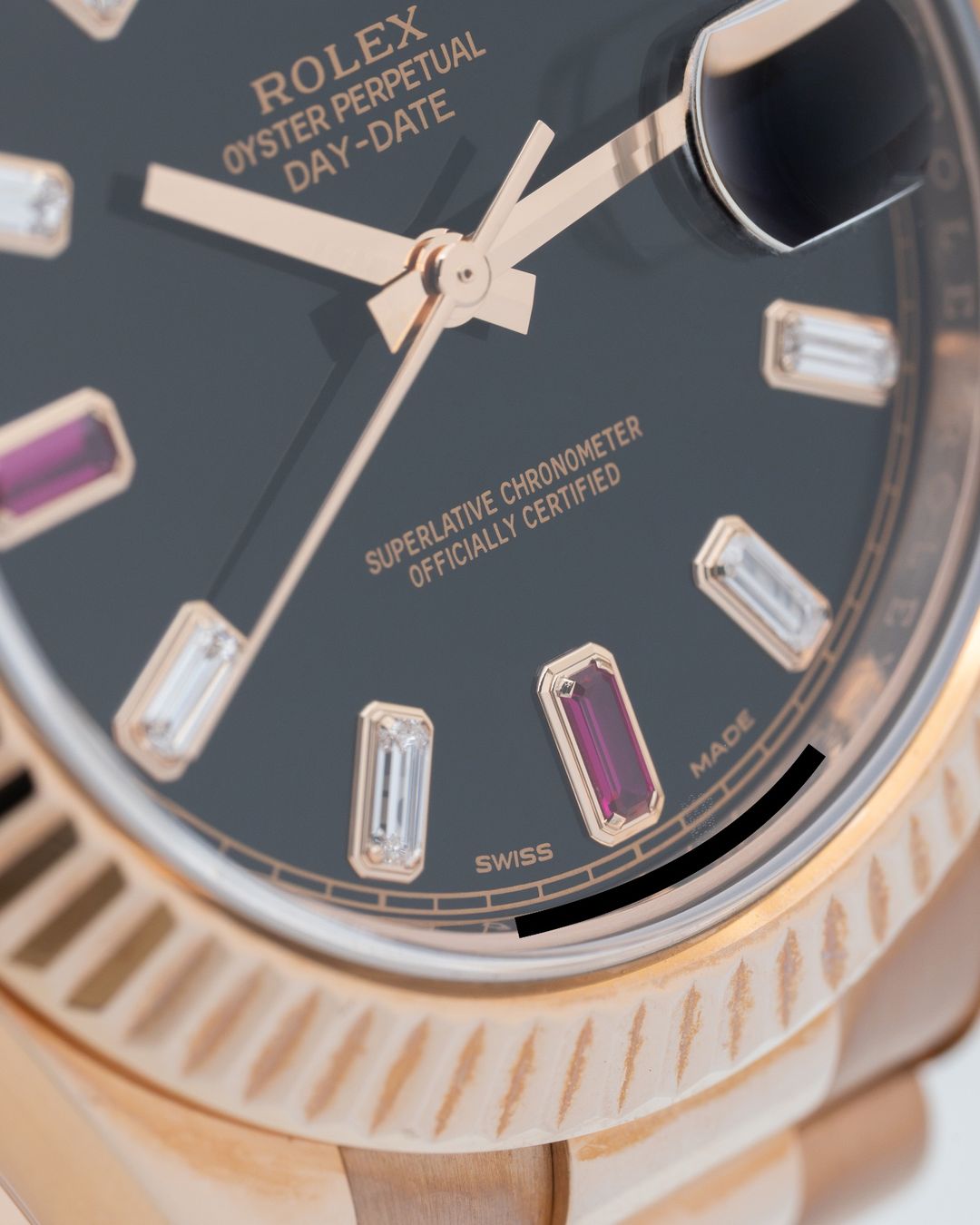 Rolex Orologi: Rolex Day-Date II 41mm Factory Rolex diamonds & ruby dial – Usato da Genève venduto da aspaklariacollection 6