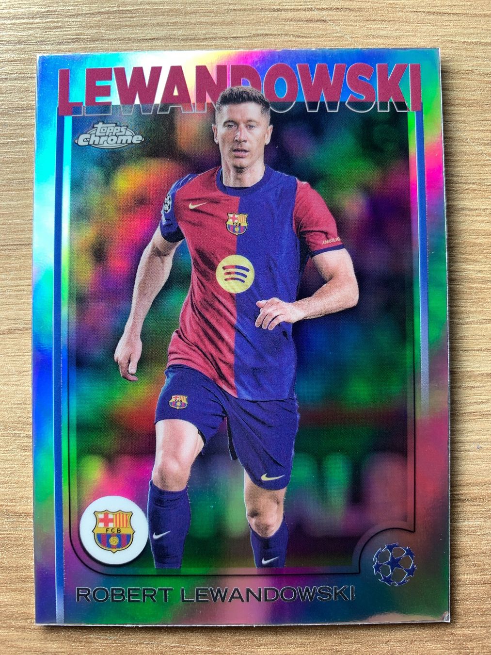 Topps Carte collezionabili: Soccer Robert Lewandowski SILVER Topps Chrome 2025 – Usato da Netstal venduto da Clutch79Cardz
