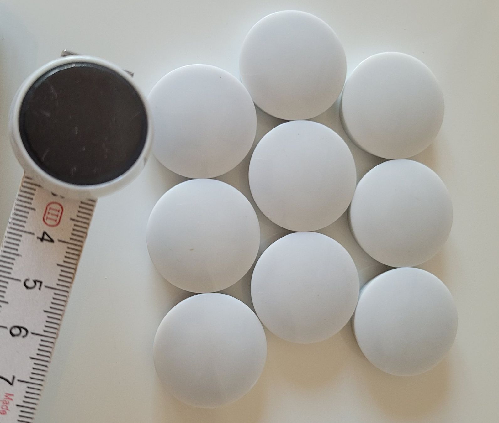 Calamite: 10 Stk. Magnete Weiss glänzend – Usato da Zürich venduto da fourpaws