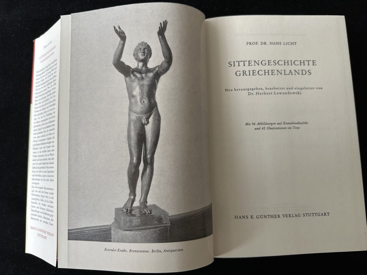 Libri: Hans Licht - Sittengeschichte Grichenlands – Usato da Zürich venduto da Chaeffeler 5