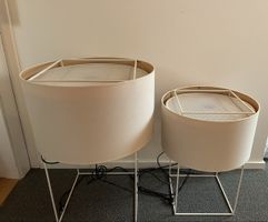 2 Metalarte Tisch/ Bodenleuchten Lewit Designerstücke