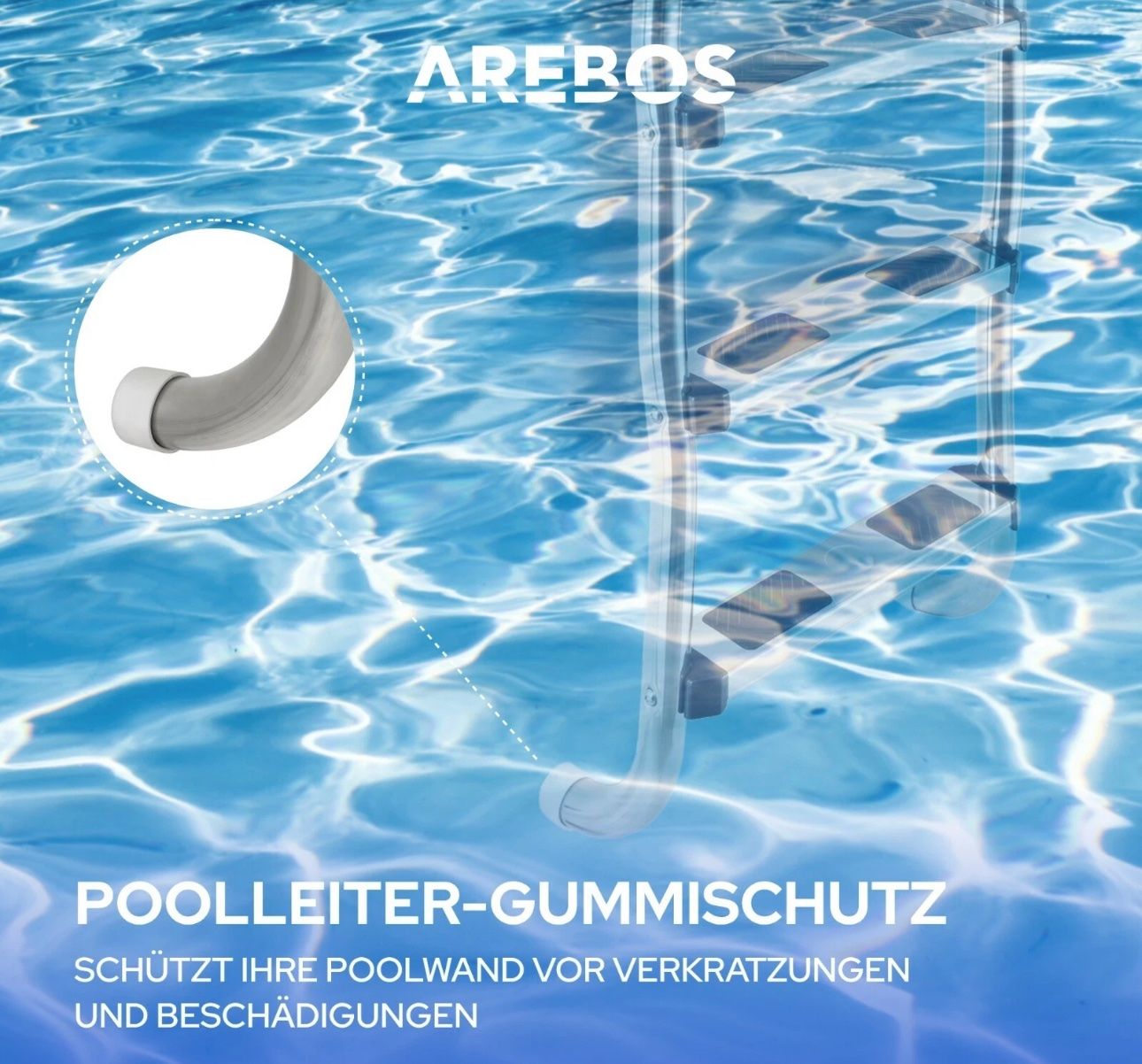 Scale: Poolleiter Einbauleiter Schwimmbad Treppe robust, stabil – Nuovo e nell'imballaggio originale da Amriswil venduto da JaJa-Express 7