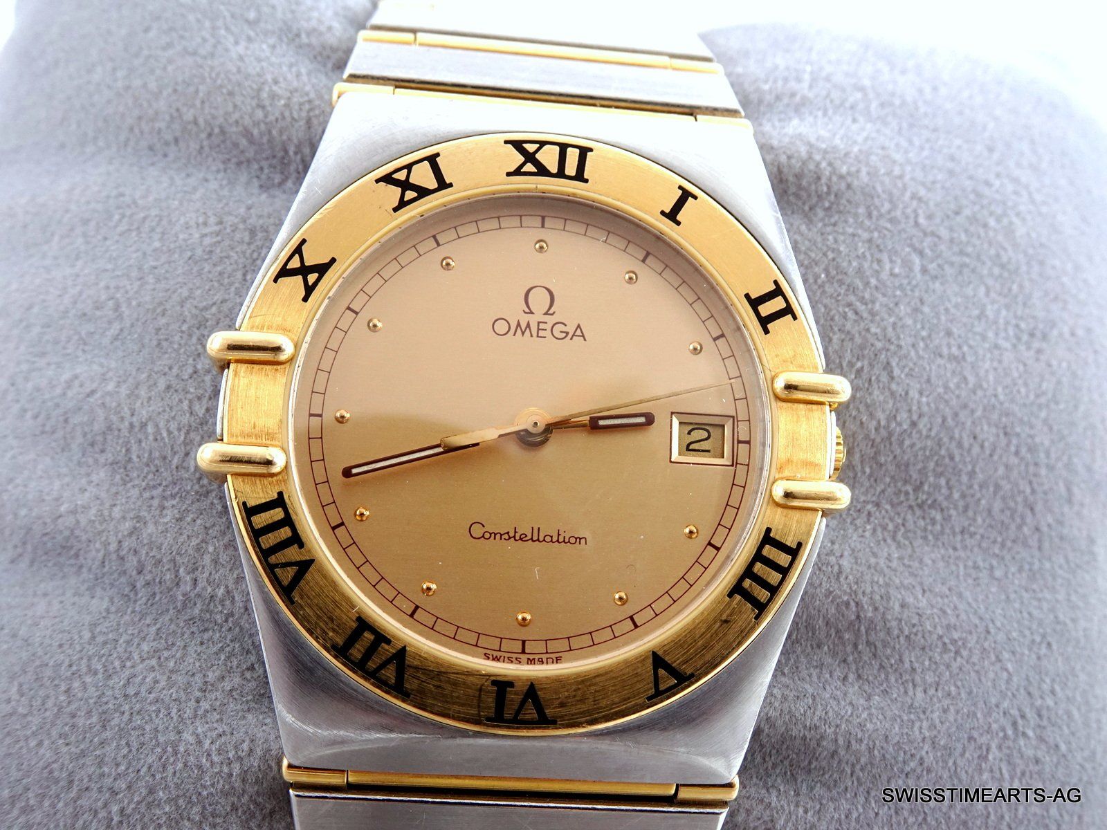Omega Uhren: OMEGA 18K/SS 1990ER CONSTELLATION 396.1070 HERRENUHR – Gebraucht aus Zürich von SWISSTIMEARTS-AG 1
