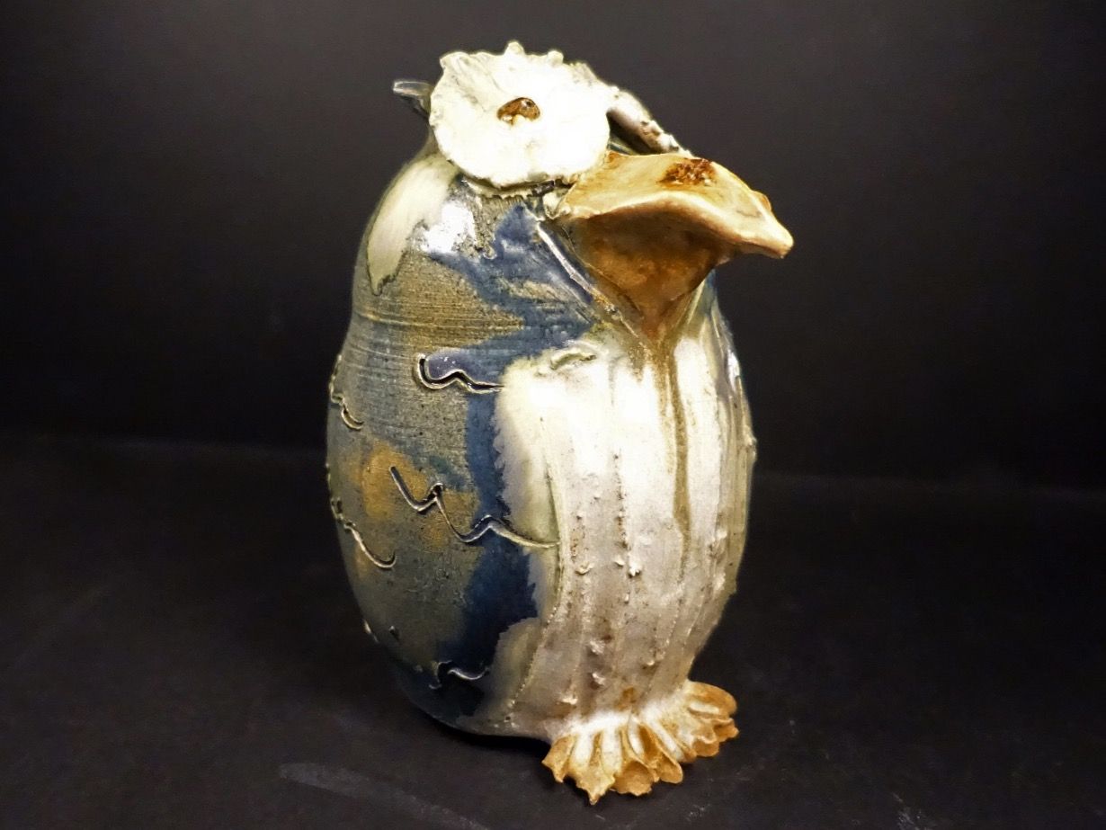 Statuette: Eule / Vogel in schönster Keramikkunst – Usato da Russikon venduto da Eulenfeder