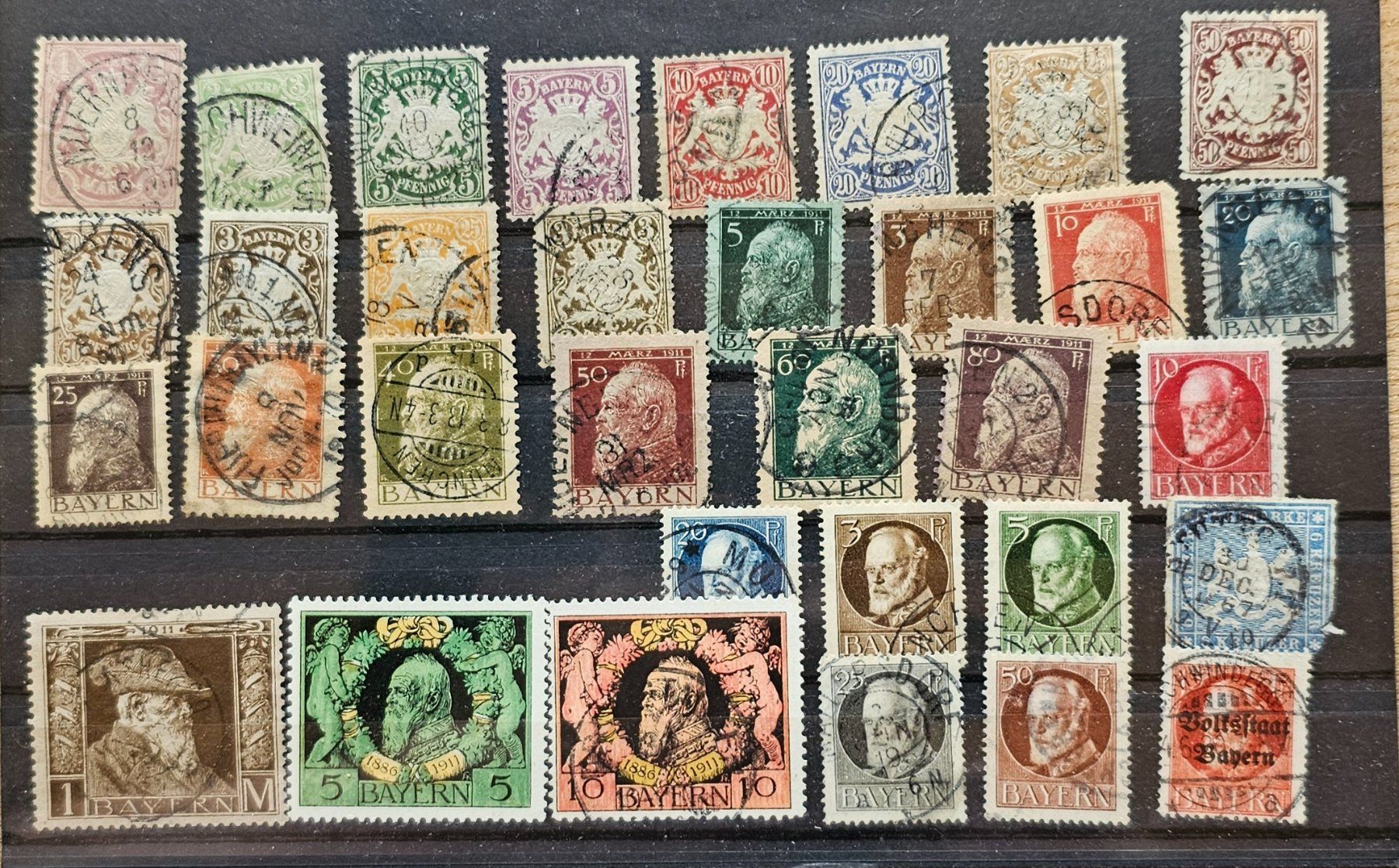 Tutti i francobolli: BAyern - verschiedene Marken - sehen ! – Usato da Les Valettes venduto da Nuba1