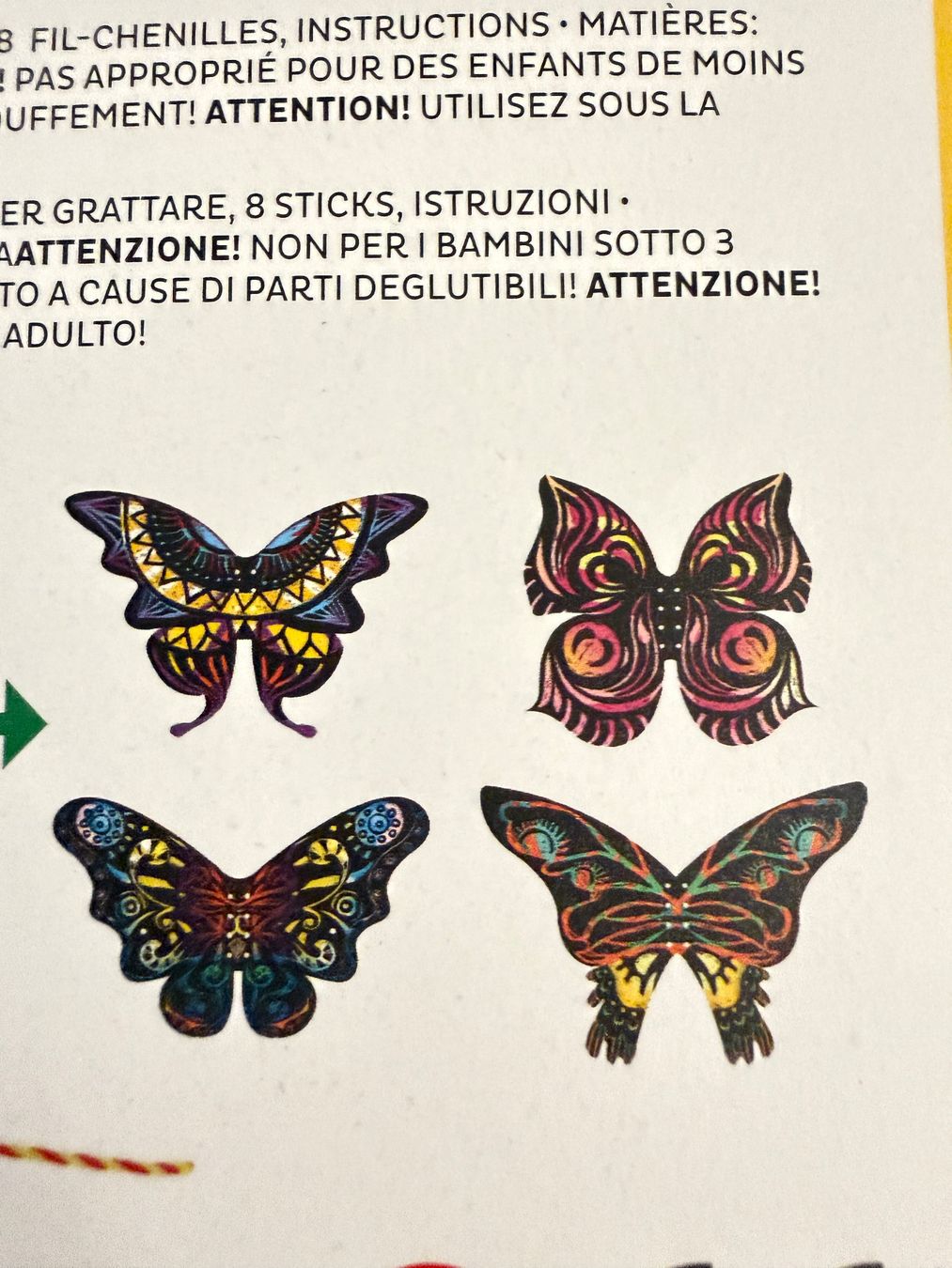 Kit bricolage: Kratzmotiv Schmetterling Kratzbild Set neu – Nuovo e nell'imballaggio originale da Teufen AR venduto da Maleaa 4
