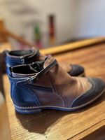 Leder-Stiefeletten Giovanni Lombardi, Gr. 38