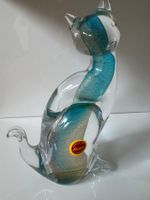 Murano Glaskatze – Original mit Etikett, 13 cm