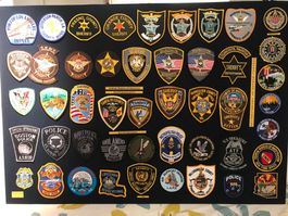 US Amerika Abzeichen Police mit FBI Abzeichen