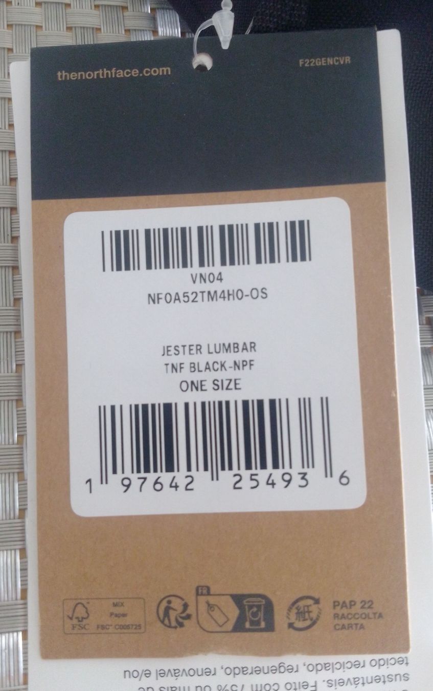  Marsupio The North Face Jester Lumbar Nero - Nuovo! (Nuovo e nell ...