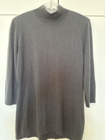 Pullover FFC grau Stehkragen Wolle Kaschmir Grösse XL