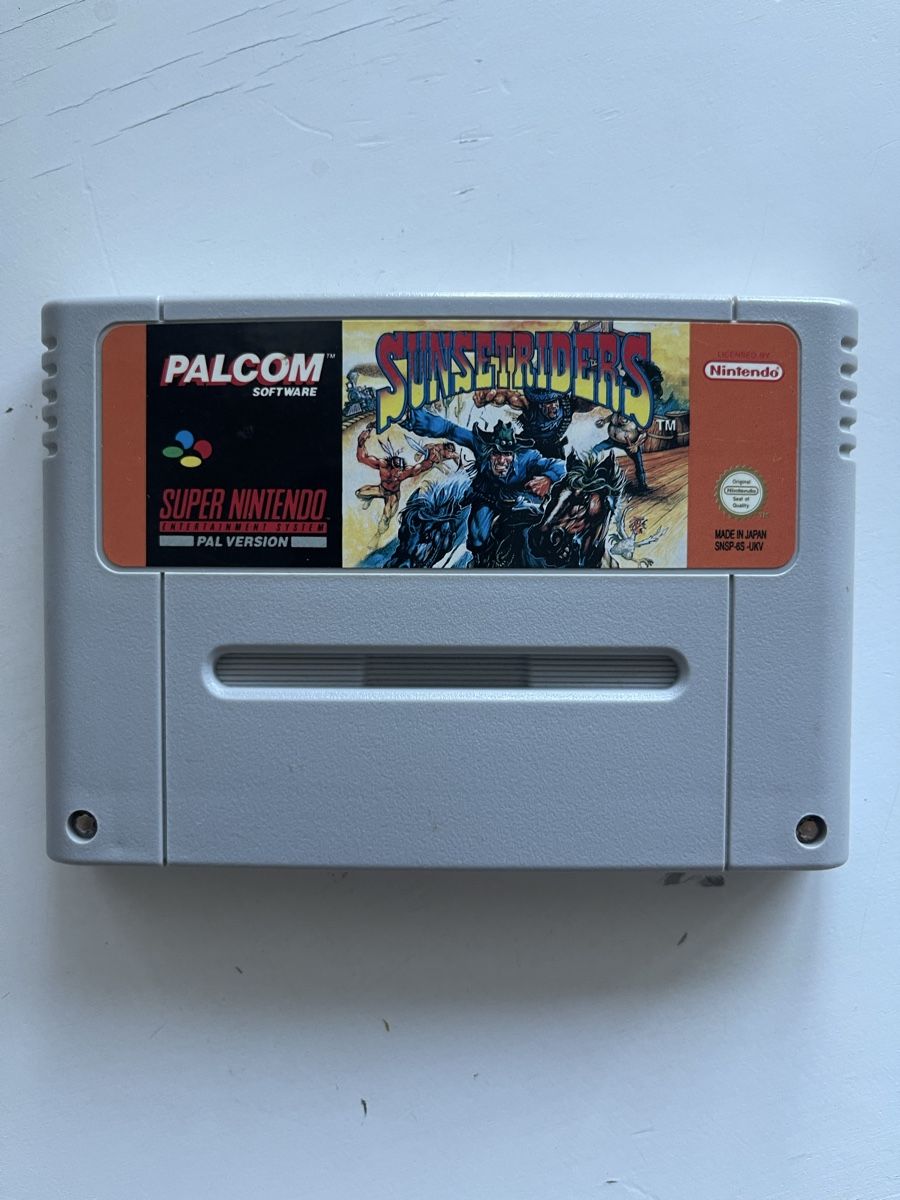 Nintendo Giochi: Jeux rare sunsetriders original – Usato da Genève venduto da Gameretro.85