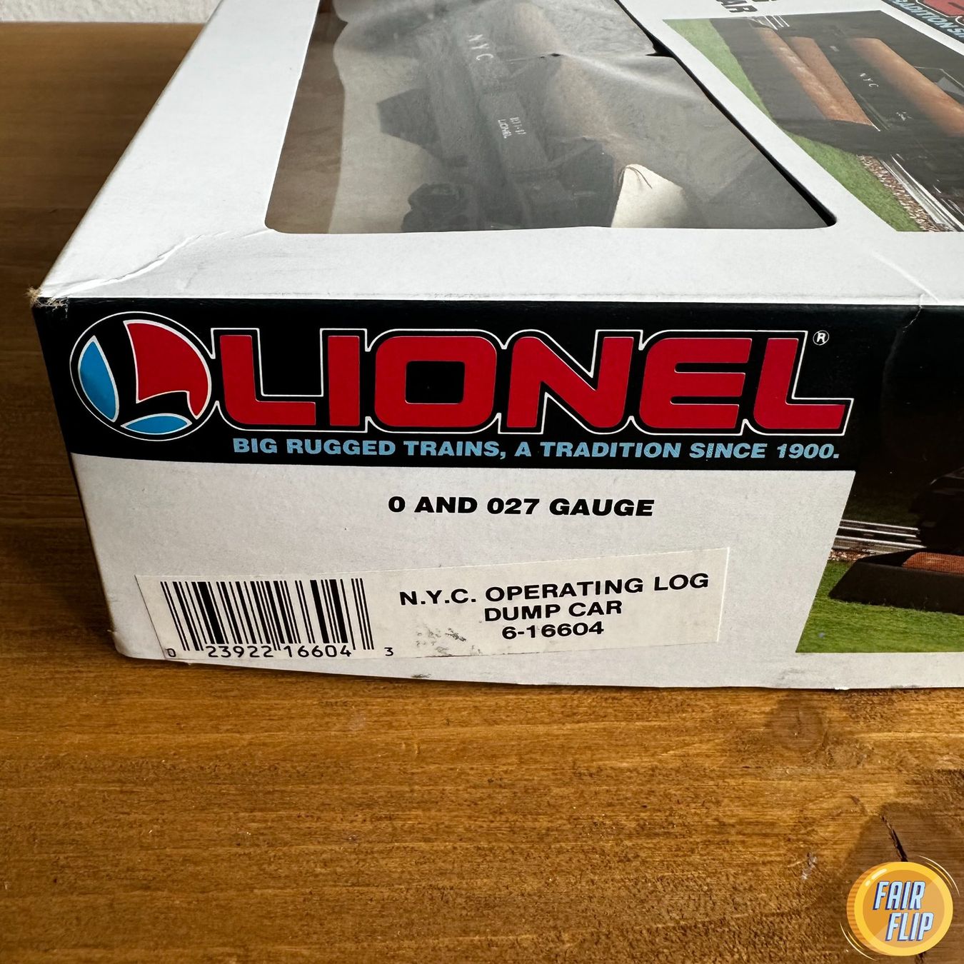 Lionel Modellini di ferrovie: Lionel 6-16604 N.Y.C Operating Log Dump Car – Nuovo e nell'imballaggio originale da Luzern venduto da fairflip 2
