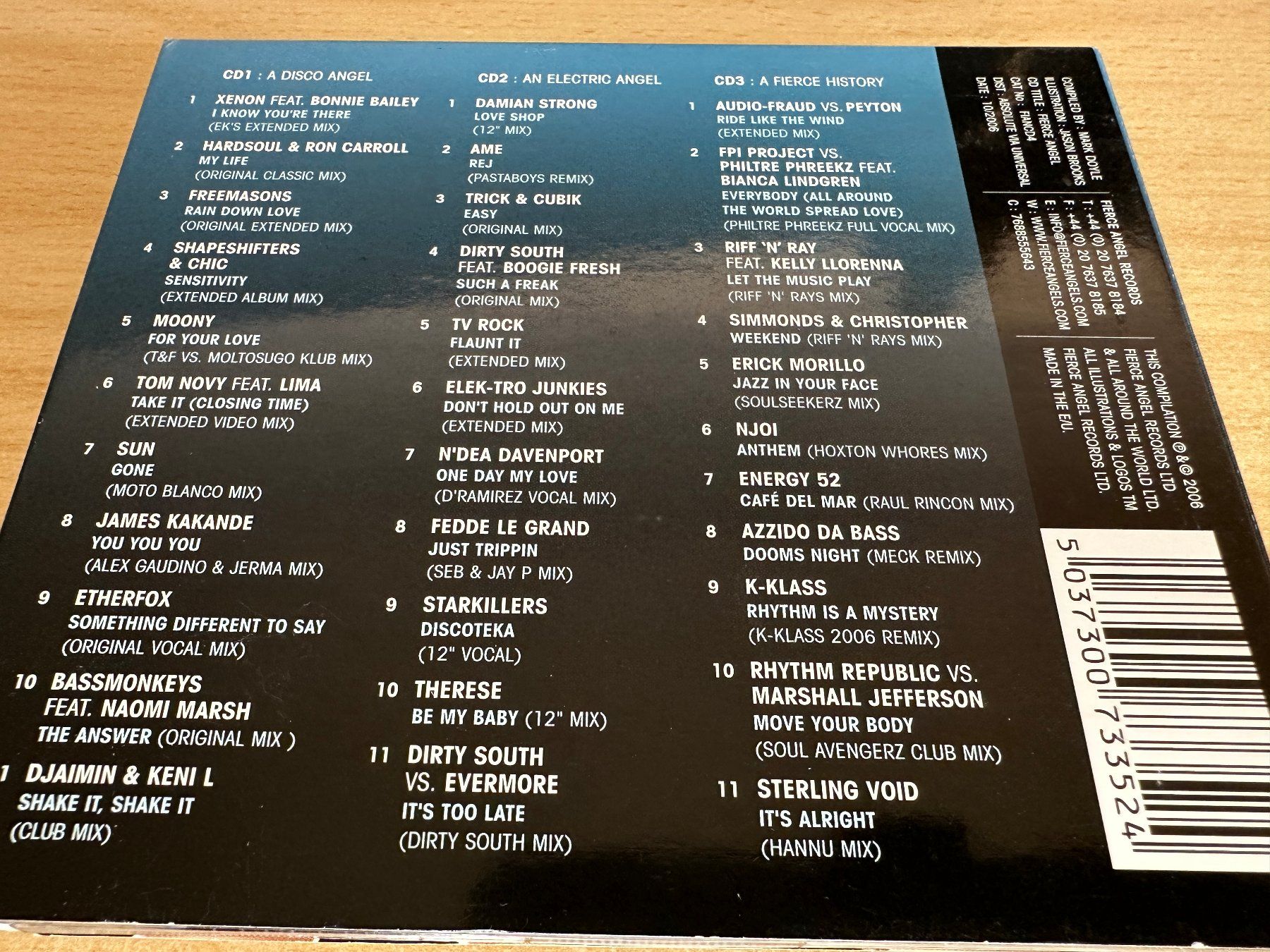 CDs: Various – Fierce Angel - 3 CD – Gebraucht aus Rikon im Tösstal von Alpenmutz 1