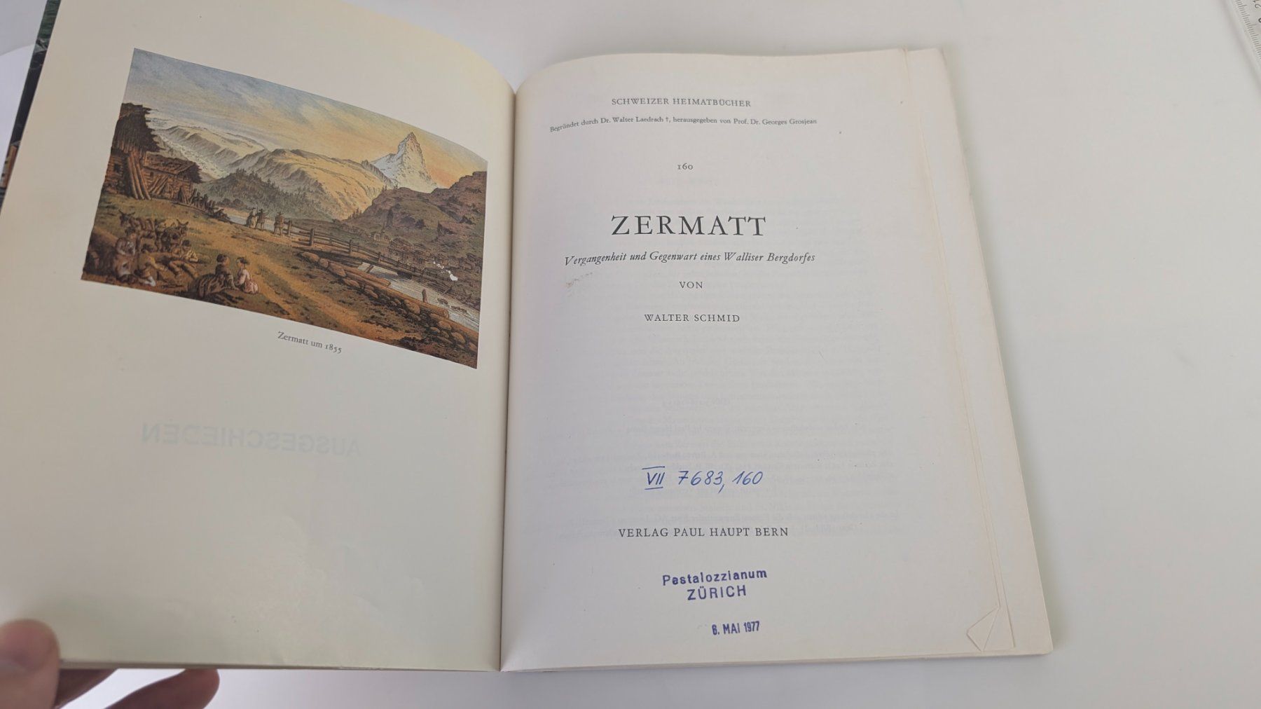 Libri: Schweizer Heimatbücher: Zermatt 1972 – Usato da Zürich venduto da axolottchen 6