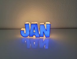 Namenslampe JAN