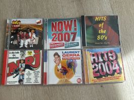 Lot de 6 CD compilations et humour, bon état général