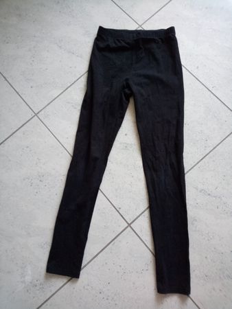 H&M Leggings schwarz Grösse 140/10 Jahre guter Zustand