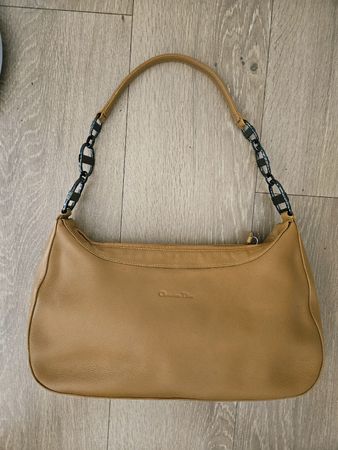 Christian Dior vintage Leder Baguette Handtasche