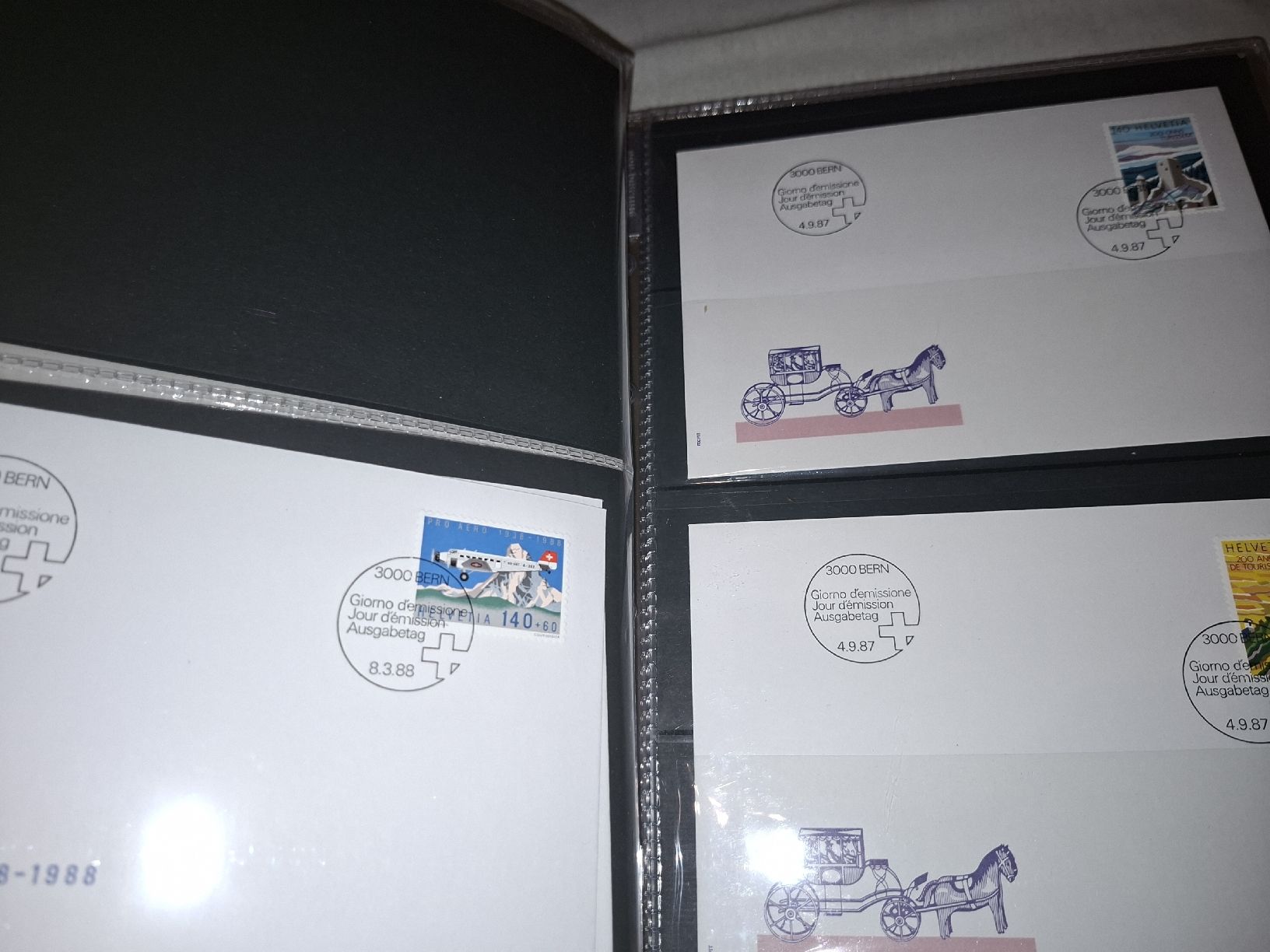 Alle Briefmarken: Album mit Ca. 80FDC – Gebraucht aus Balgach von SIMEON27