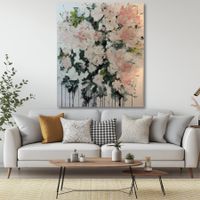 Tableau contemporain « Floraison suspendu » Marius L. Jensen