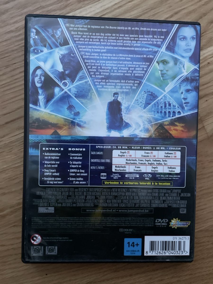 Tutti i DVDs: Jumper Dvd – Usato da Delémont venduto da jes_5xrh 1