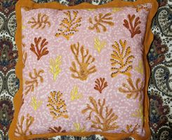 Baumwoll-Kissen 'Coral' von  Riva Home