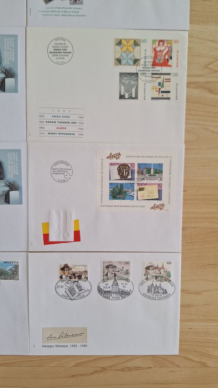 Tutti i francobolli: 12 FDCs mit Sonderblöcken – Nuovo (secondo la descrizione) da Pratteln venduto da walti-6060 6