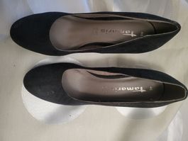 Tamaris Pumps schwarz Veloursleder Grösse 40 gebraucht
