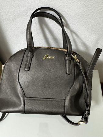 Guess Handtasche Anthrazit Metallic Top Zustand Sommer 2023