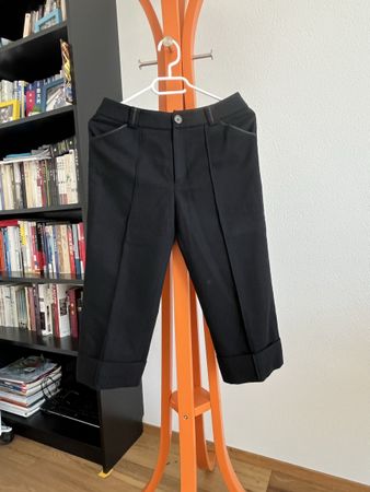 Elegant Black Wool Pants - Perfect for Spring And Autumn