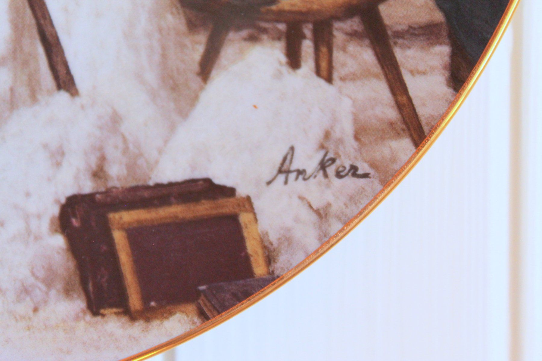 Teller: Ankers Erbe SAMMELTELLER - Der Schneebär – Gebraucht aus Rebstein von QuasarVincent 1