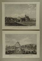 SCHLOSS ZURLAUBEN, KANTON ZUG, 2 KUPFERSTICHE 1780
