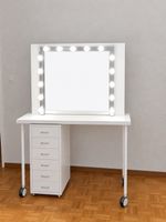 Schminktisch mit LED Spiegel inkl. Trolley