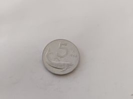 ITALIA MONETA 5 LIRE 1954 SEHR SELTEN, SIEHE BILDER VARIANTE