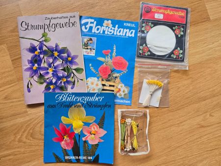 Bastelset Blumenmachen, Strumpfblumen, Blütenstempel
