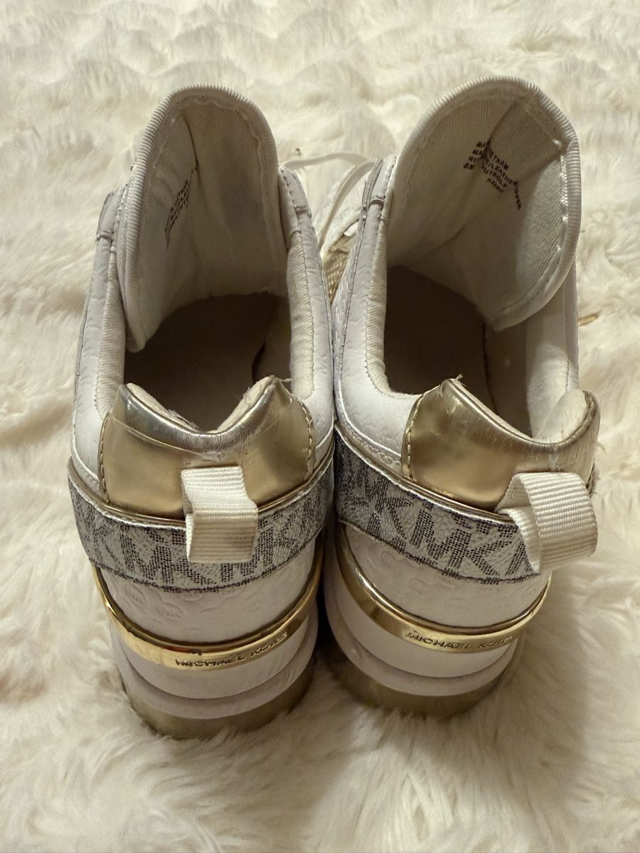 Michael Kors Scarpe da donna: Baskets Michael Kors Blanches Or et Argent – Usato da Monthey venduto da Joseph-29 4