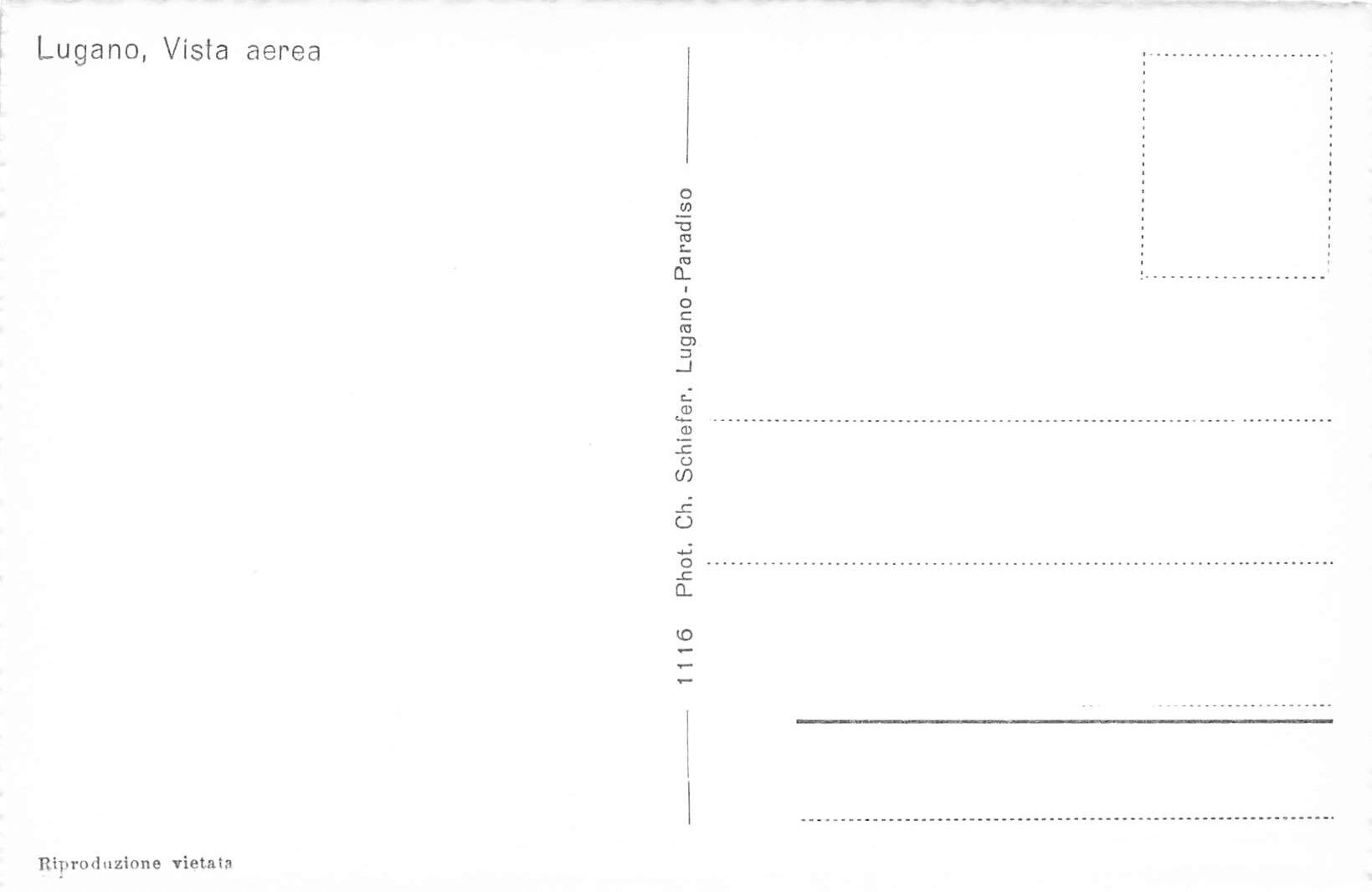 Cartoline postali: Lugano vista aerea – Usato da Biasca venduto da Blenio71 1
