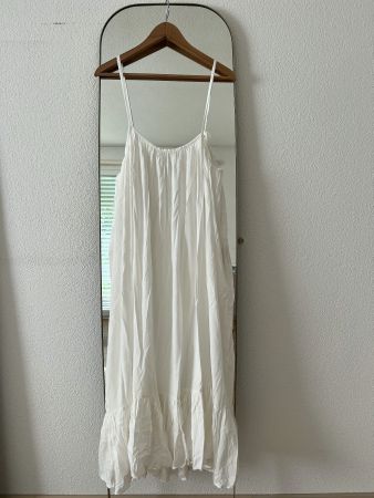 Maxikleid WANDERLUST TULUM Ruffle Dress, NEU, weiss one-size