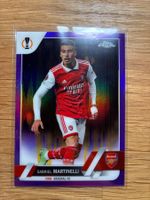 Topps Chrome Gabriel Martinelli Arsenal Purple