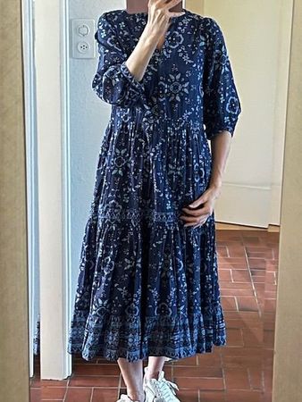 Kleid von Odd Molly - Gr. S - Blau mit Muster - Neuwertig