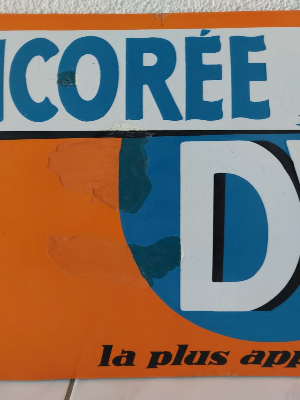 Coca-Cola Insegne: Emailschild Chicoree DV Plaque émaillée – Usato da Schenkon venduto da TG10 2