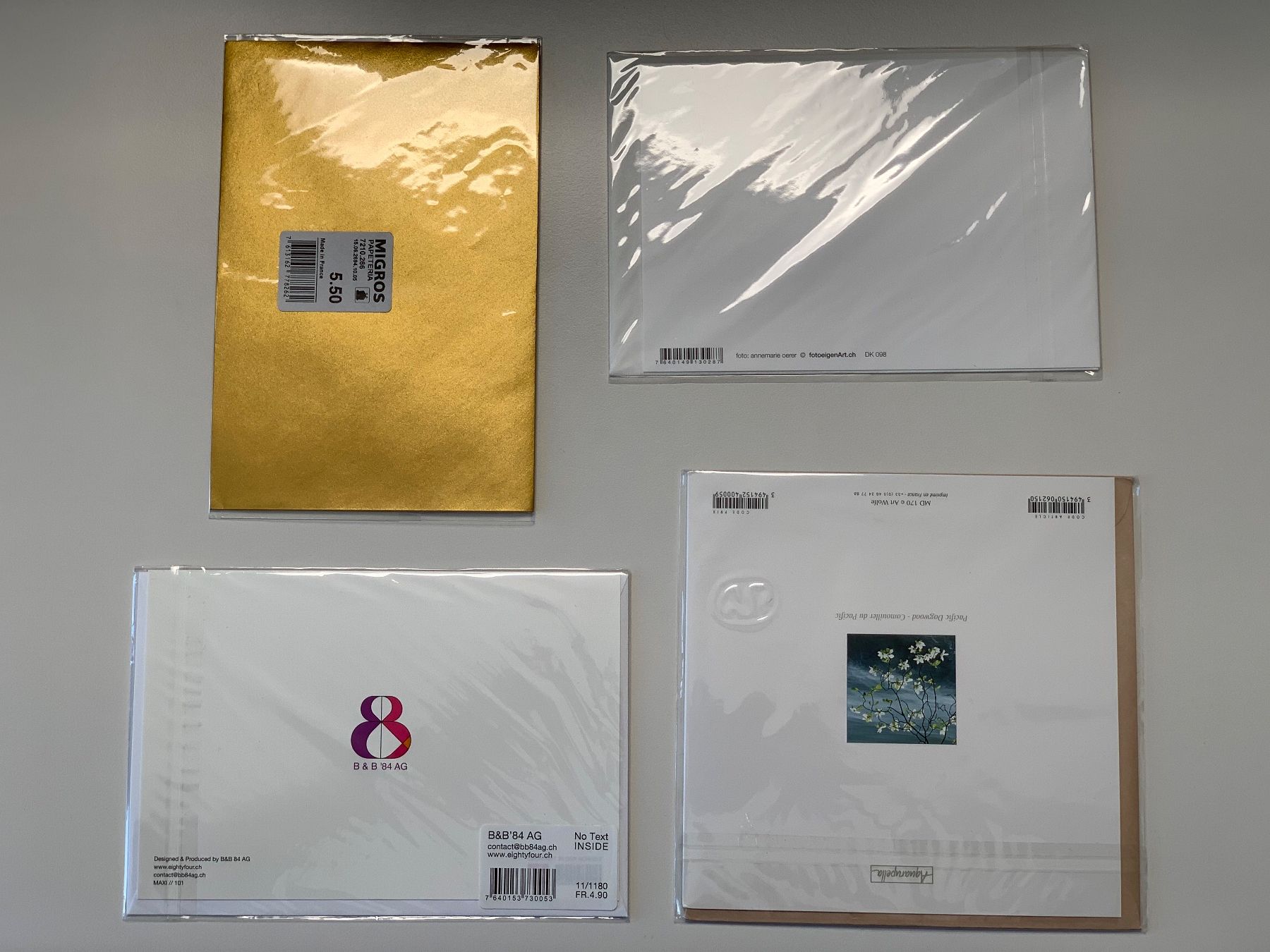 Cartoline: 4er-Set Grusskarten, neu – Nuovo e nell'imballaggio originale da Windisch venduto da rhu_wd8q 1
