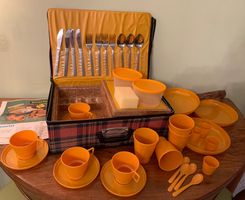60iger Jahre Picknick-Koffer: Schweden, Vintage, zu Bully!
