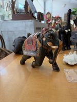 Elefant Figur handbemalt Dekoration antik Ethnisch 45 Zeiche