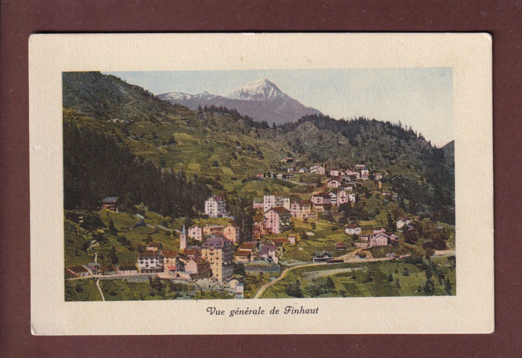 Cartoline postali: Vue générale de FINHAUT – Usato da Pully venduto da nicecards