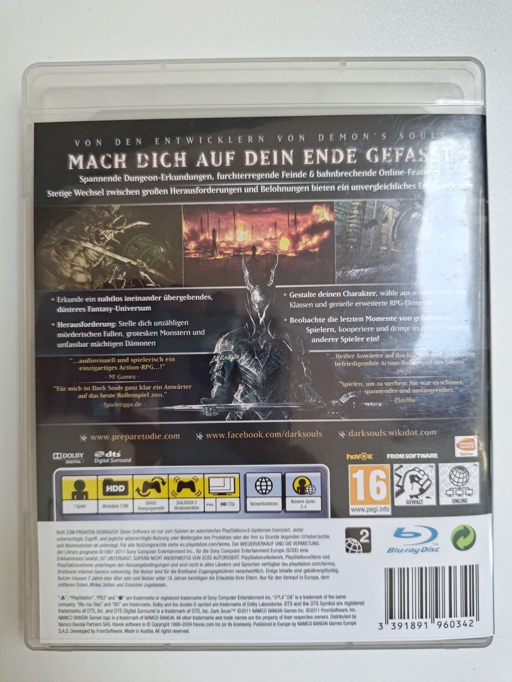 Sony Giochi: Dark Souls PS3 – Usato da Liestal venduto da Kratzilla 2