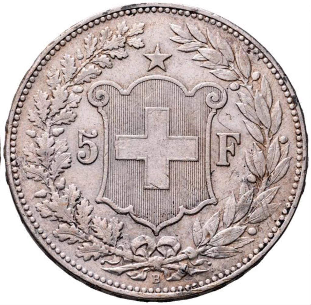 Alle Münzen: 5 Fr. 1907, fast vorz., dezenter Stempelglanz – Gebraucht aus Niederlenz von Angi_e 1