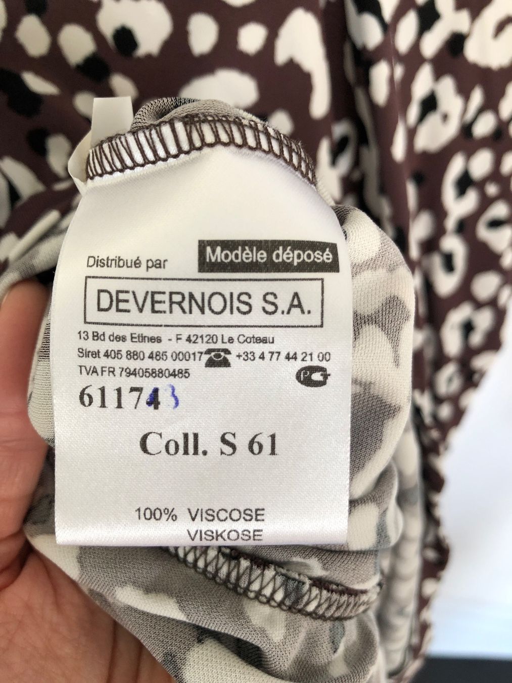 Tuniken: Tunique Devernois marron à motifs léopard – Neu (gemäss Beschreibung) aus Coppet von Vanessamode 8